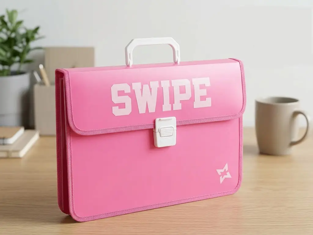 Document File Organizer Case with Handle & Buckle Closure Portable Office & School File Organizer